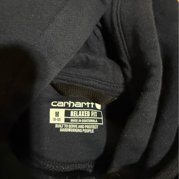 Carhartt Blue Sweatshirt with Gold Logo - Picture 2 of 2